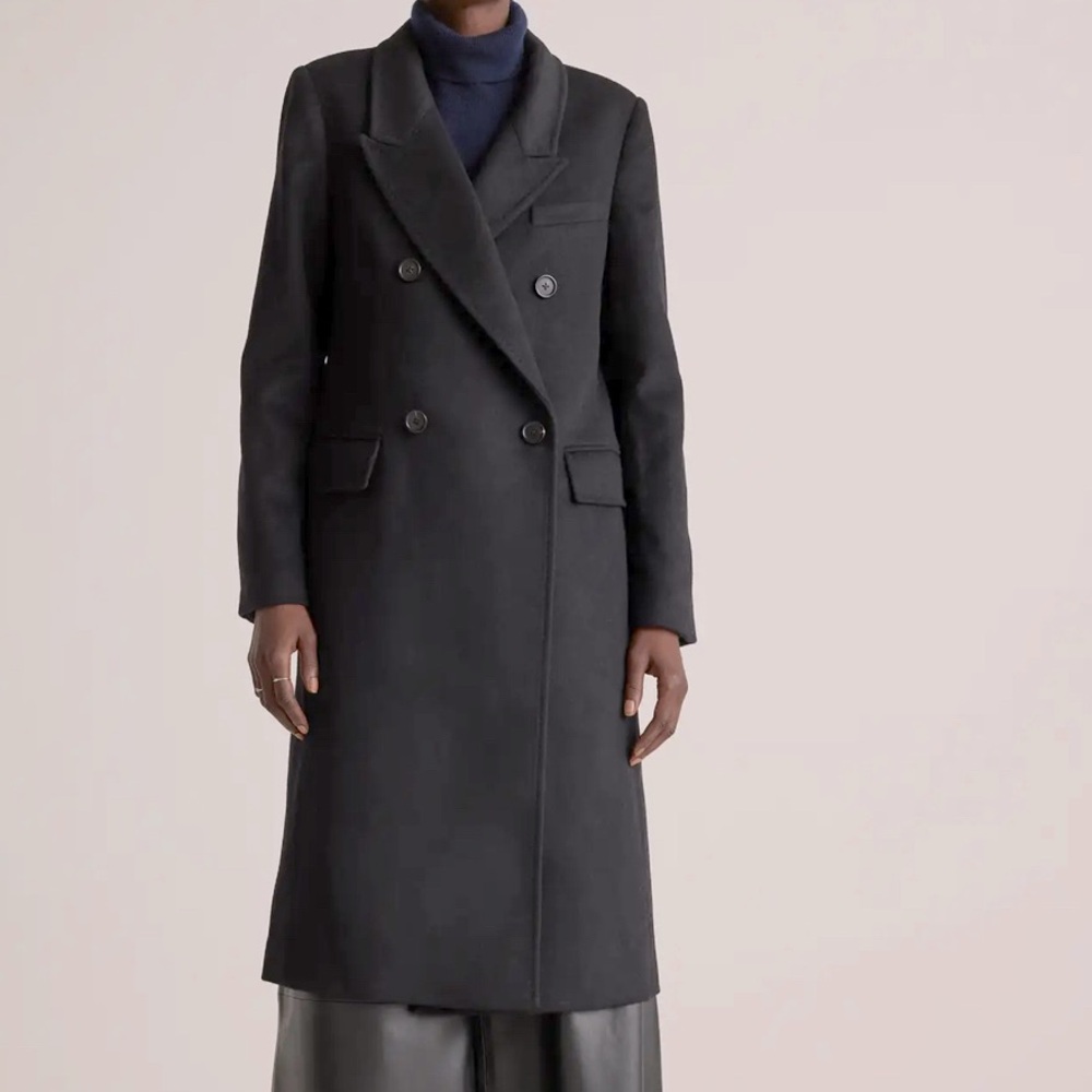 Italian Wool Double-Breasted Coat